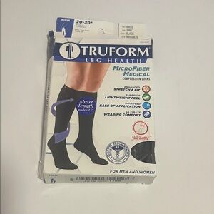 Truform Medical Compression Stockings NIP Firm 20 - 30 mmHg BLACK